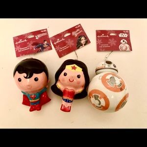 NWT 2018 Hallmark Superhero Ornaments